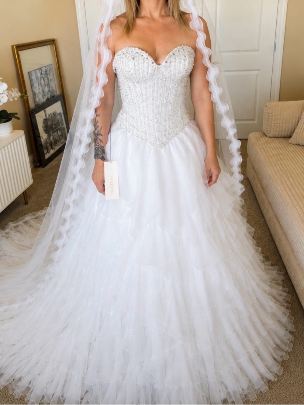 Demetrios two piece ballgown-wedding dress-brand new with tags